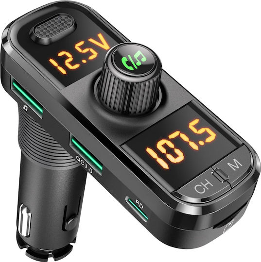 SGTT FM Transmitter Αυτοκινήτου με Bluetooth / USB / MicroSD