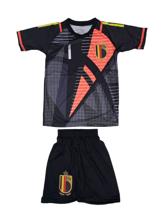 Kids Football Set Courtois Belgium National Team Special Edition Black Balón De Oro Unisex Kids Black Ab125