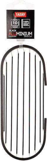 Dimitracas Wall Mounted Bathroom Shelf Metallic 30x12x11.5cm Black