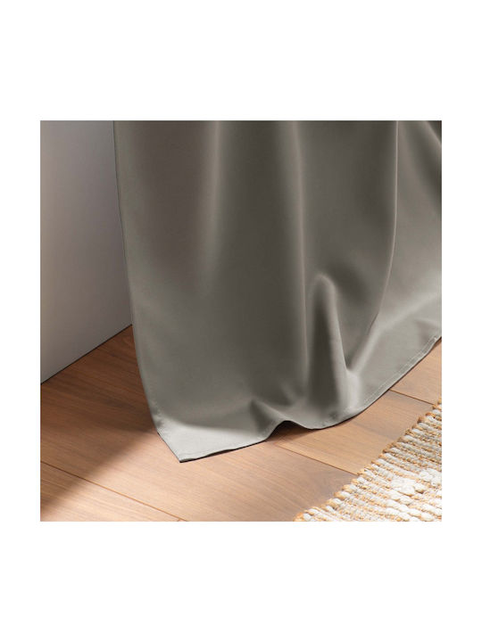 Blackout Curtain with Grommets L-c Occult Gray 135x240cm