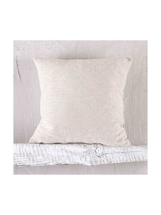 Rythmos Wonder Dekorativer Kissenbezug aus 100% Baumwolle Rosa 40x40cm