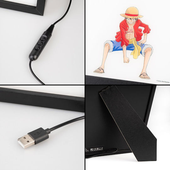 One Piece Luffy Gerahmtes LED-Druck 28x20x5cm