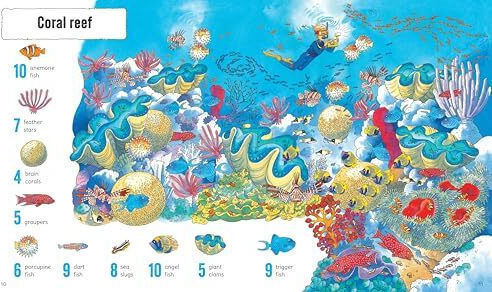 1001 Things To Spot In The Sea - Usborne Publishing Ltd - Hardback