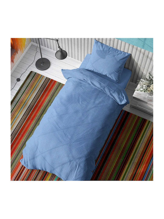 Dimcol Duvet Single 160x240cm Solid Sky Blue 300 GSMGsm