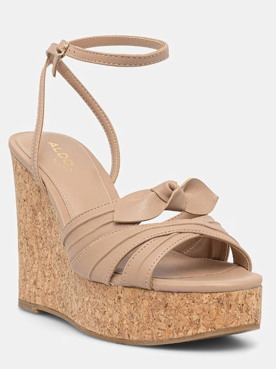 Sommer Damenplattformen Beige