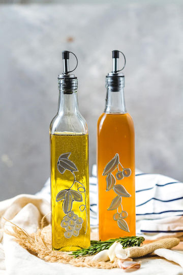Kitchen Craft Σετ Λαδόξιδο Γυάλινο με Ροή 500ml