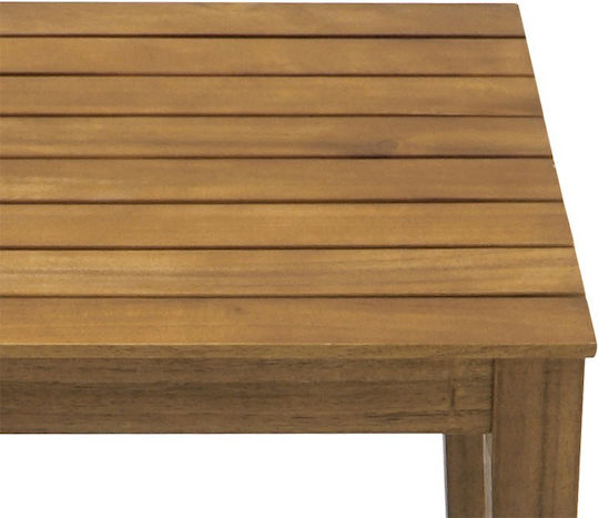 Sitting Room Table for Small Outdoor Spaces Made of Acacia Napole Natural Wood Shade 50x50x45cm