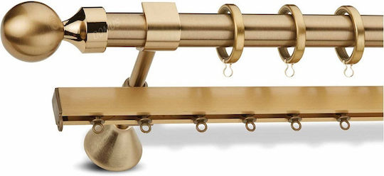 Vorhangstangen Metallisch Φ25 Enis Μπάλα Όρο Ματ 300cm Doppel Eisenbahn