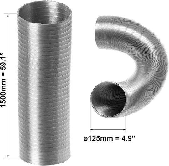 Europlast Επιτοίχιος Εξαεριστήρας Μπάνιου 125mm