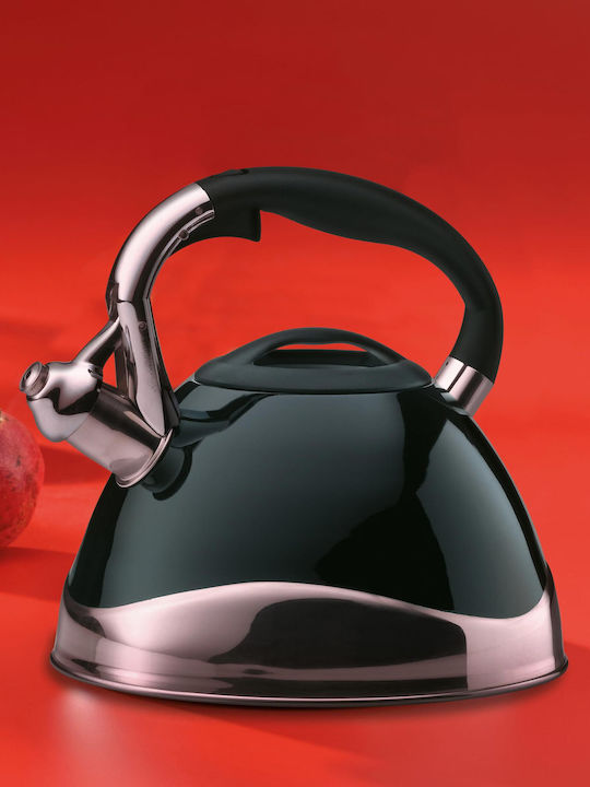 Kela Ambition Rostfreier Stahl Teekanne Schwarz 3000ml