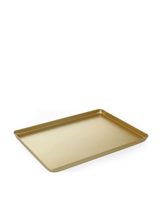 Hendi Rechteckig Serviertablett mit Griffen in Gold Farbe 40x30x2cm 808566 1Stück