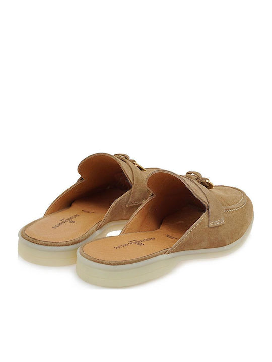 Mules With Heel In Brown Colour 12887 W480B8871547 - 40 - Tobacco