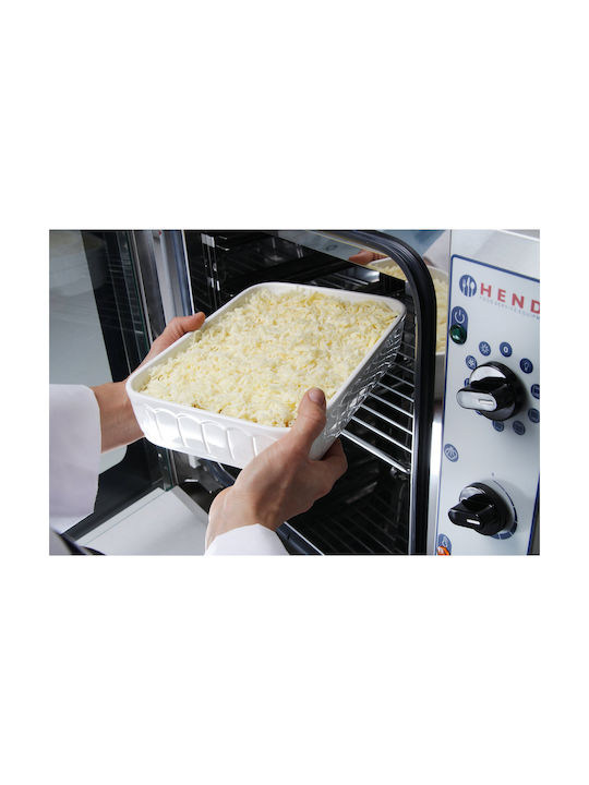 Hendi Rectangular Vas de Gătit Rezistent la Căldură Individual din Porțelan 33x22.5cm 1buc