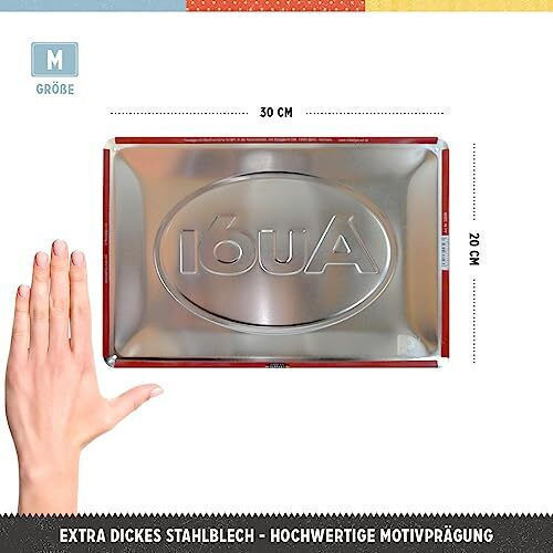 3D Sign Audi Logo Red Shine 30x10x20cm