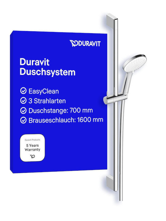 Duravit Duschsäule ohne Armatur Silber