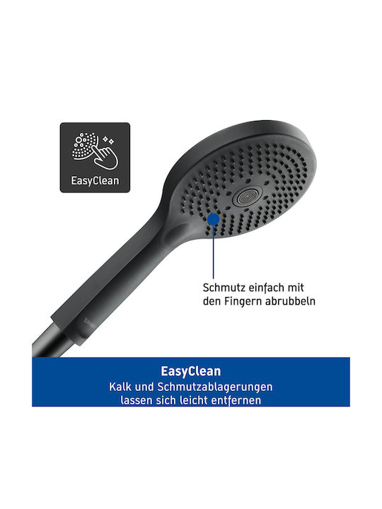 Duravit Στήλη Ντουζ χωρίς Μπαταρία Μαύρη