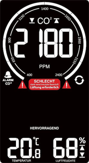 Technoline WL1030 Μετεωρολογικός Σταθμός Αναλογικός Επιτραπέζιος Μαύρος