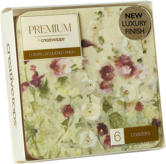 Creative Creative Tops Premium Coasters Στρογγυλό Σουβέρ Ξύλινο 10.4cm 6τμχ