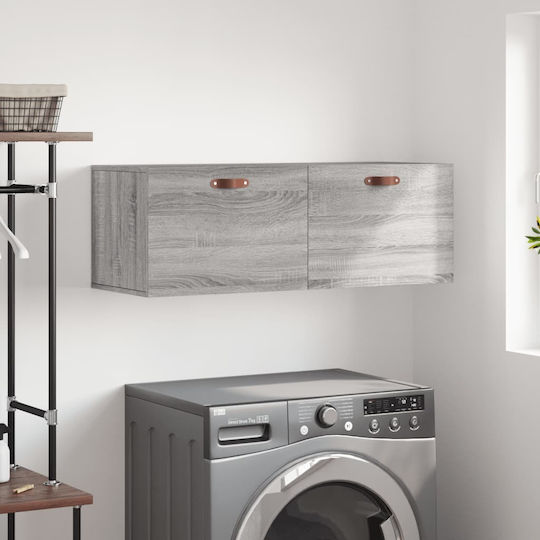 vidaXL Badezimmerschrank B100xT36.5xH35cm Eiche