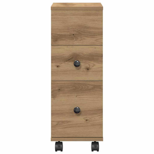 vidaXL Cabinet de baie L33xA23xÎ65cm Stejar