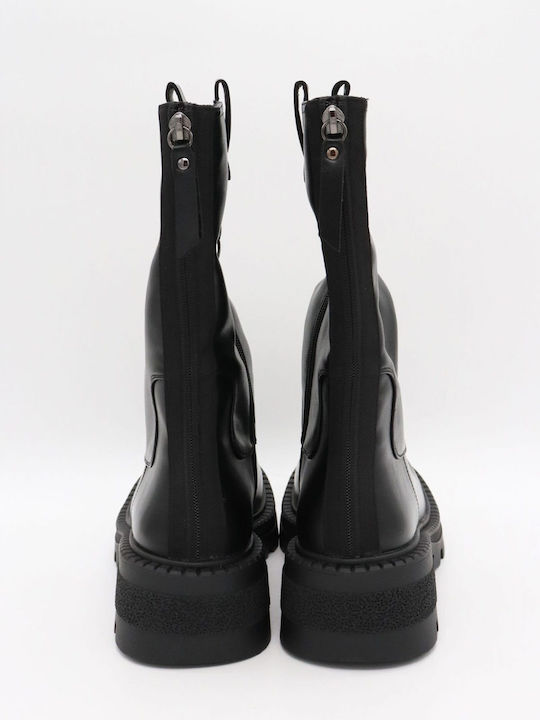 Damen Stiefeletten mit Mittelhohem Absatz Schwarz
