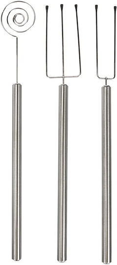 Ibili Flexible Chocolate Praline Set 3 Pieces Stainless Steel 20 Cm Silver