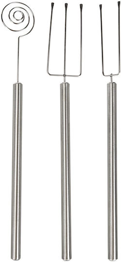 Ibili Flexible Chocolate Praline Set 3 Pieces Stainless Steel 20 Cm Silver