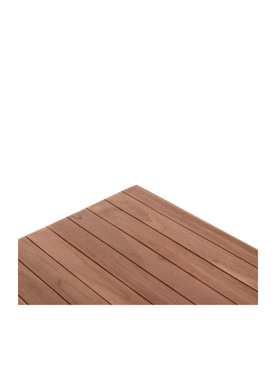 Freebox Square Table Surface made of Solid Wood Natural 70x70x4cm FB918136 1pcs