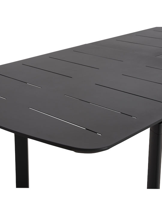 Sympo Bar Table Extendable Aluminum Gray 300x100x75cm