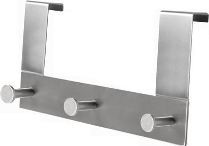 Grekon Inox Door Hook with 3 Positions Silver 28x13cm INOX