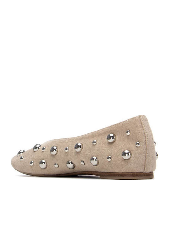 Women's Ballerina Shoes in Brown Colour