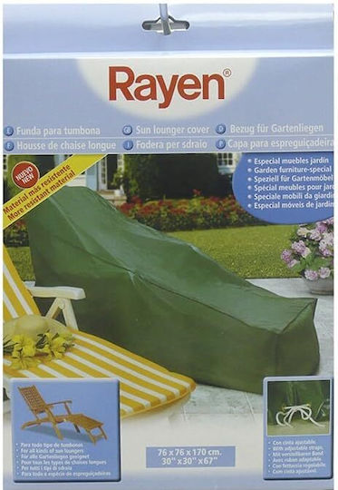 Rayen Водоустойчиво Защитно покритие Шезлонг 76x72x190cm в Зелен цвят 1бр