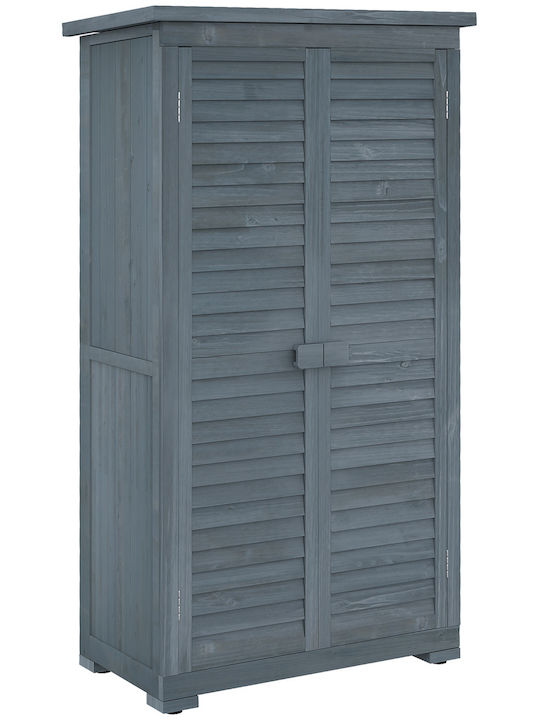 Doppelflügeliger Hölzener Außenschrank 87x46,5x160cm