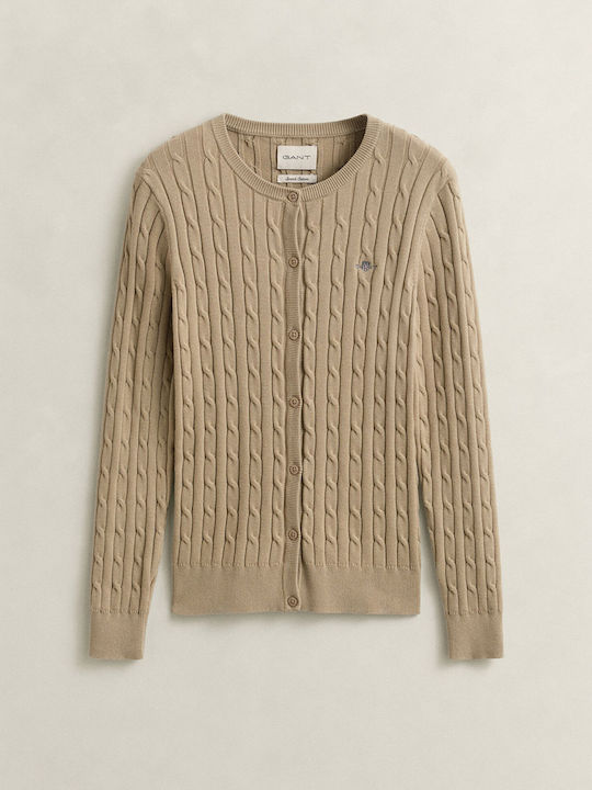 Cardigan Tricotat pentru Femei Bej