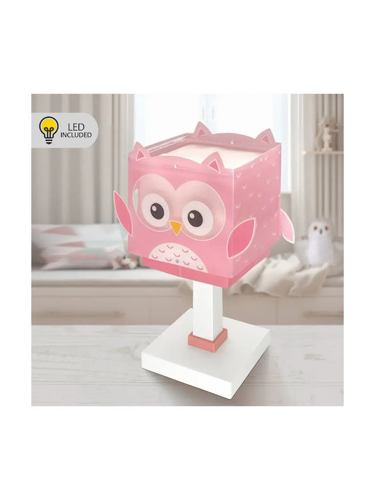 Ango Lumini LED Lampă de birou pentru copii Owl Roz