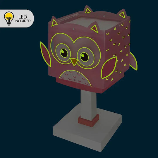 Ango Led Παιδικό Φωτιστικό Γραφείου Owl Ροζ 29x13.5x13.5εκ.