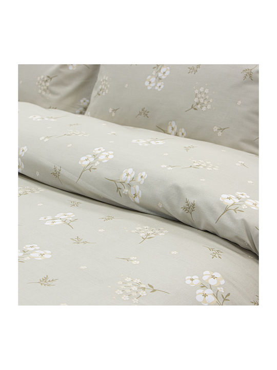 Lino Home Diminuto Σετ Σεντόνια Υπέρδιπλα με Λάστιχο 165x200+32εκ. Μπεζ (4τμχ)