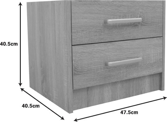 Bedroom Set Olympus Sonoma with Mattress 120x200cm 4 Pieces