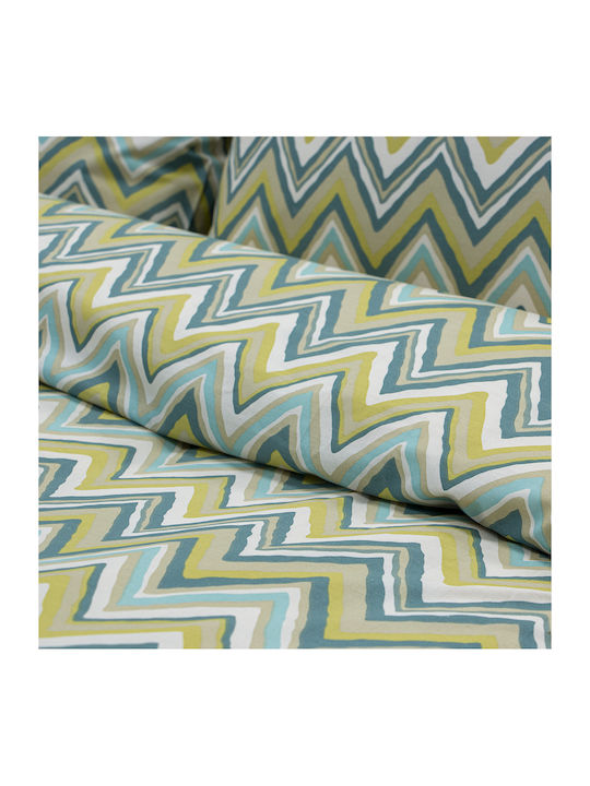 Lino Home Flots Set Bed Sheets for Single Bed with Rubber Hugger 105x200+32cm 3 (3 Pieces)