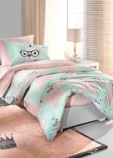 Saint Clair Sheet Set Single Cotton Rosie 160cm