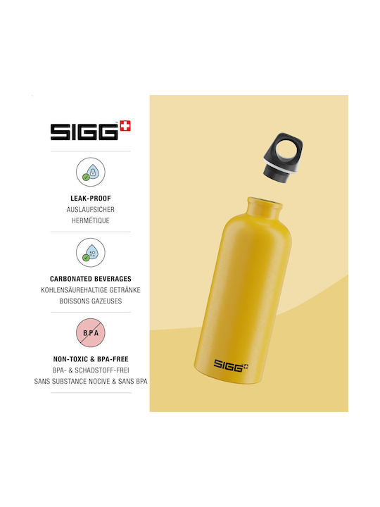 Sigg Traveller Παγούρι Αλουμινίου 1000ml Κίτρινο