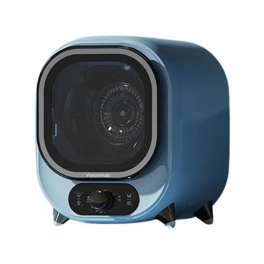 Uscător Compact Portabil de Haine Mini Dasbo cu Condensator 0,8 Kg cu Pompă de Căldură 2 Setări de Temperatură Albastru
