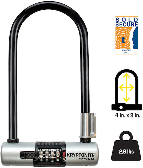 Kryptonite Kryptolok Combo U-lock Bicycle Lock
