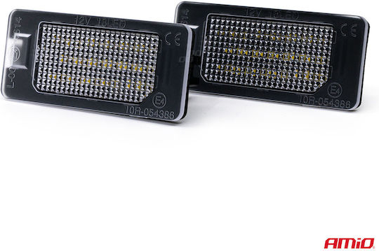 Amio Amio Светлини за регистрационната табела LED Тип Clp02 Работно напрежение 12V Леки автомобили BMW 2 броя 04537/am
