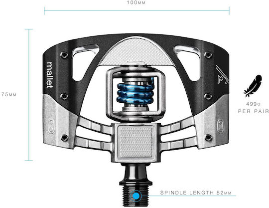 Crank Brothers Pedale de bicicletă Clipless Negre