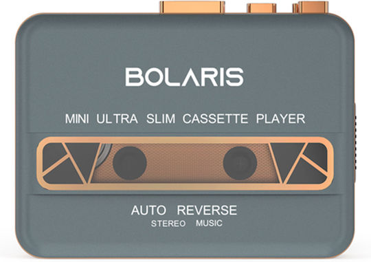 Bolaris Stereo Cassette Player Auto-reverse Model Kobe Blue