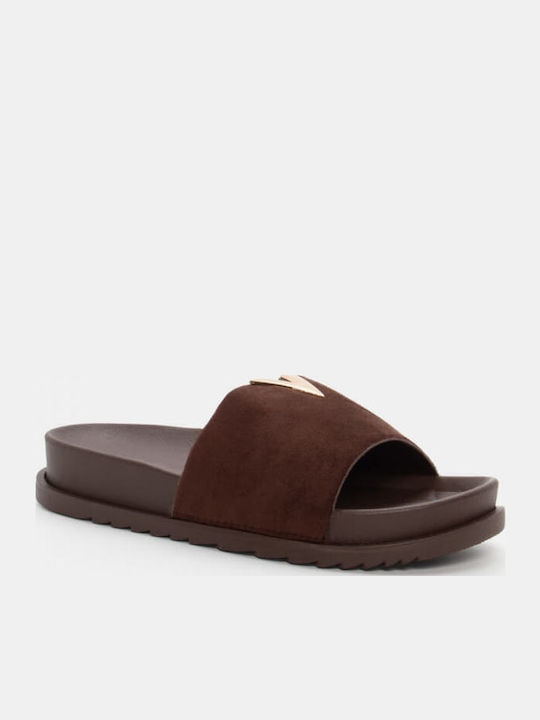 Sandale Casual Damă Flatforme Maro