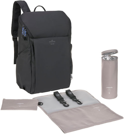 Laessig Backpack Diaper Bag Slender Up Black