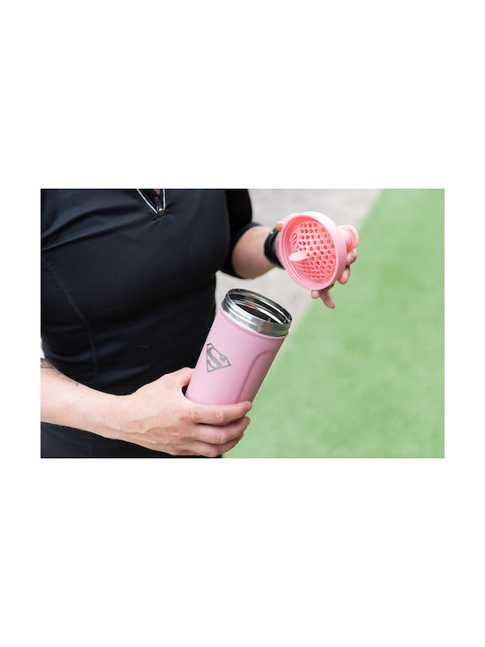 Smartshake Smart Reforce Stainless Steel Protein Shaker Supergirl 900 Ml