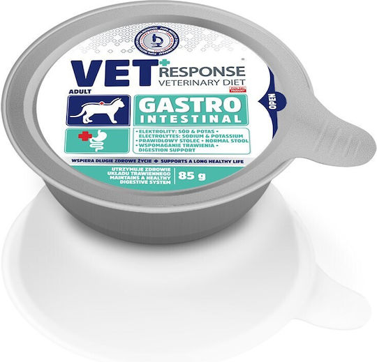 Vet Response Nasses Katzenfutter in Tablett mit Türkei 4x85gr